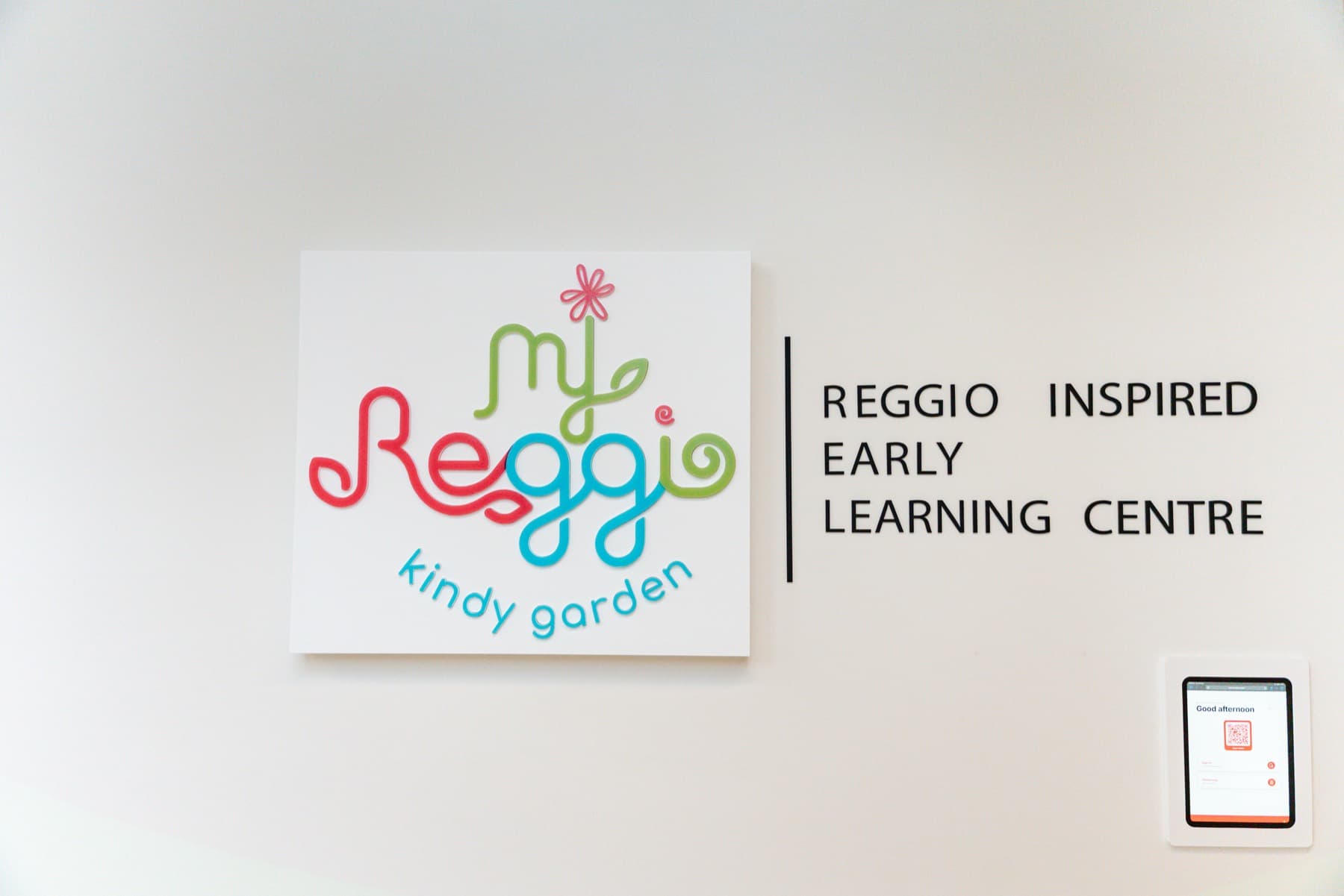 The My Reggio Kindy Garden sign at Rosebery